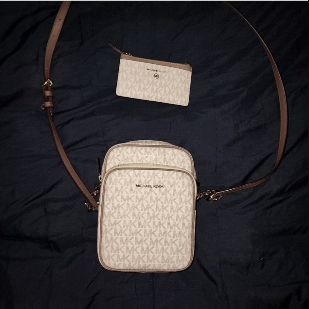 Michael Kors Beige Crossbody Bag